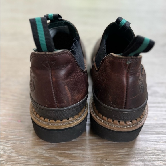 Georgia Giant Women's Soggy Brown leather slip on ankle Boots Booties Size 8 - Picture 4 of 8